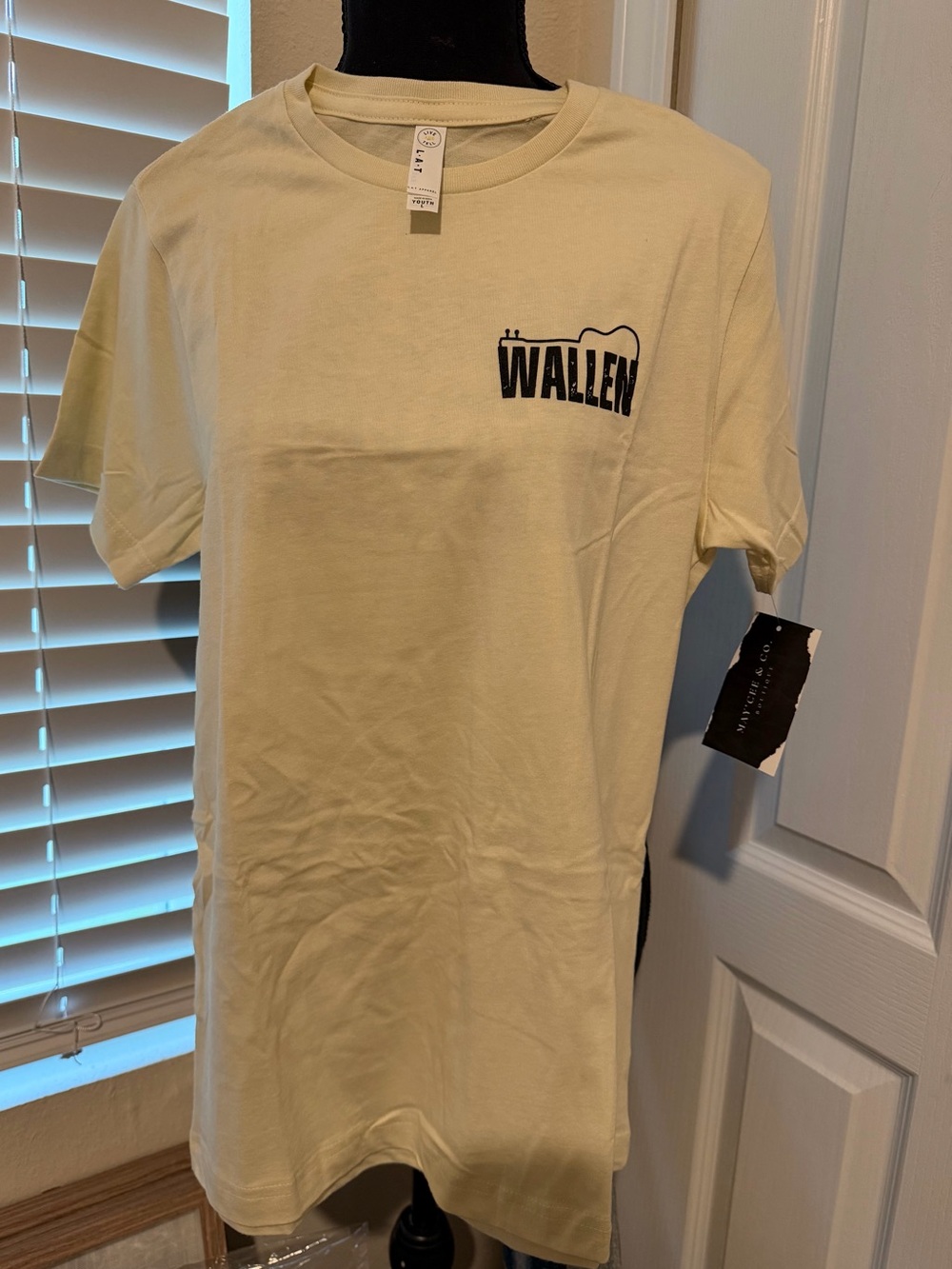 Youth Cream Logo Crew Neck T-Shirt